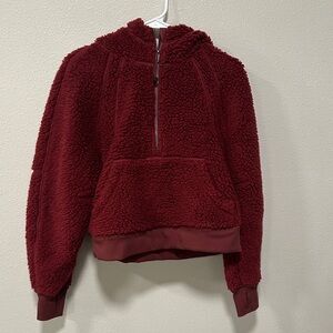 lululemon athletica Burgundy Sherpa Hoodie
